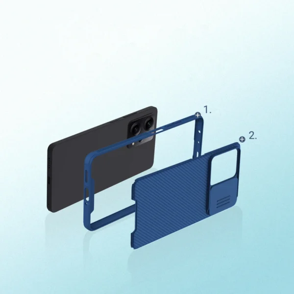Nillkin CamShield Pro Case Case for Xiaomi Redmi Note 12 Pro / Poco X5 Pro 5G Cover with Camera Protector Blackeng
