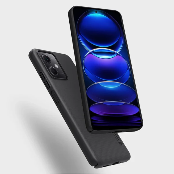 Nillkin Super Frosted Shield Case for Xiaomi Redmi Note 12 5G / Poco X5 5G Phone Cover Blackeng