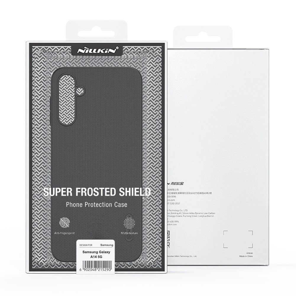 Nillkin Super Frosted Shield Case for Samsung Galaxy A14 5G / Galaxy A14 Phone Cover Blackeng