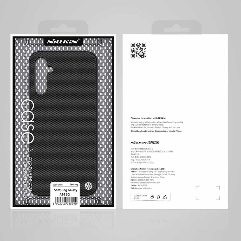Nillkin Textured Case Case for Samsung Galaxy A14 5G / Galaxy A14 Reinforced Nylon Cover Blackeng