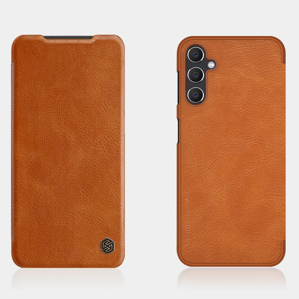 Nillkin Qin Leather case leather case with flap wallet browneng