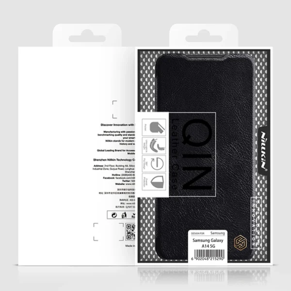 Nillkin Qin Leather case leather case with flap wallet browneng