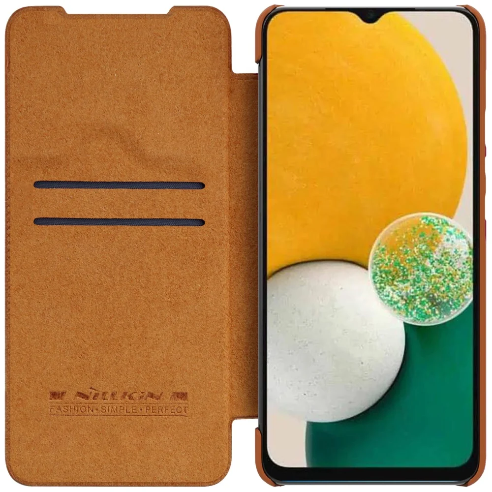 Nillkin Qin Leather case leather case with flap wallet browneng