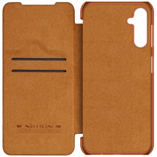 Nillkin Qin Leather case leather case with flap wallet browneng