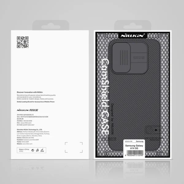 Nillkin CamShield Case Case for Samsung Galaxy A14 5G / Galaxy A14 Cover with Camera Protector Blueeng