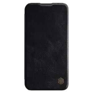 Nillkin Qin Leather Pro Case Case for Samsung Galaxy A54 5G Flip Cover Camera Protector Blackeng