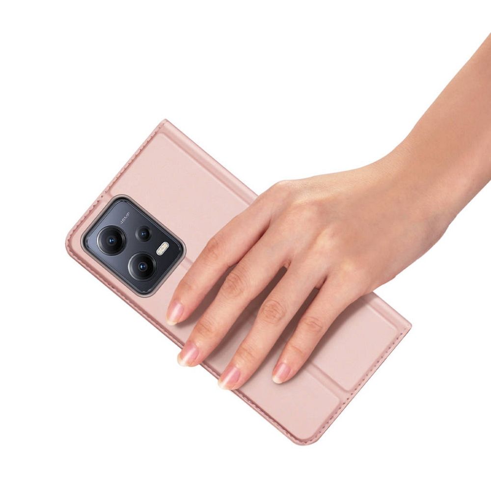DUX DUCIS wallet case SKIN PRO for REDMI NOTE 12 5G rose
