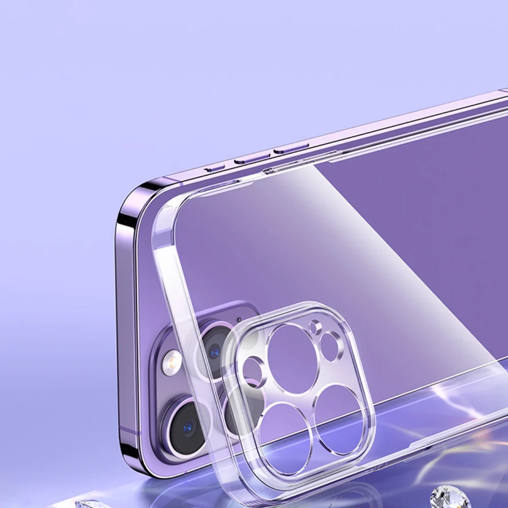 Baseus Crystal Case for iPhone 14 Pro Max thin cover + transparent glasseng
