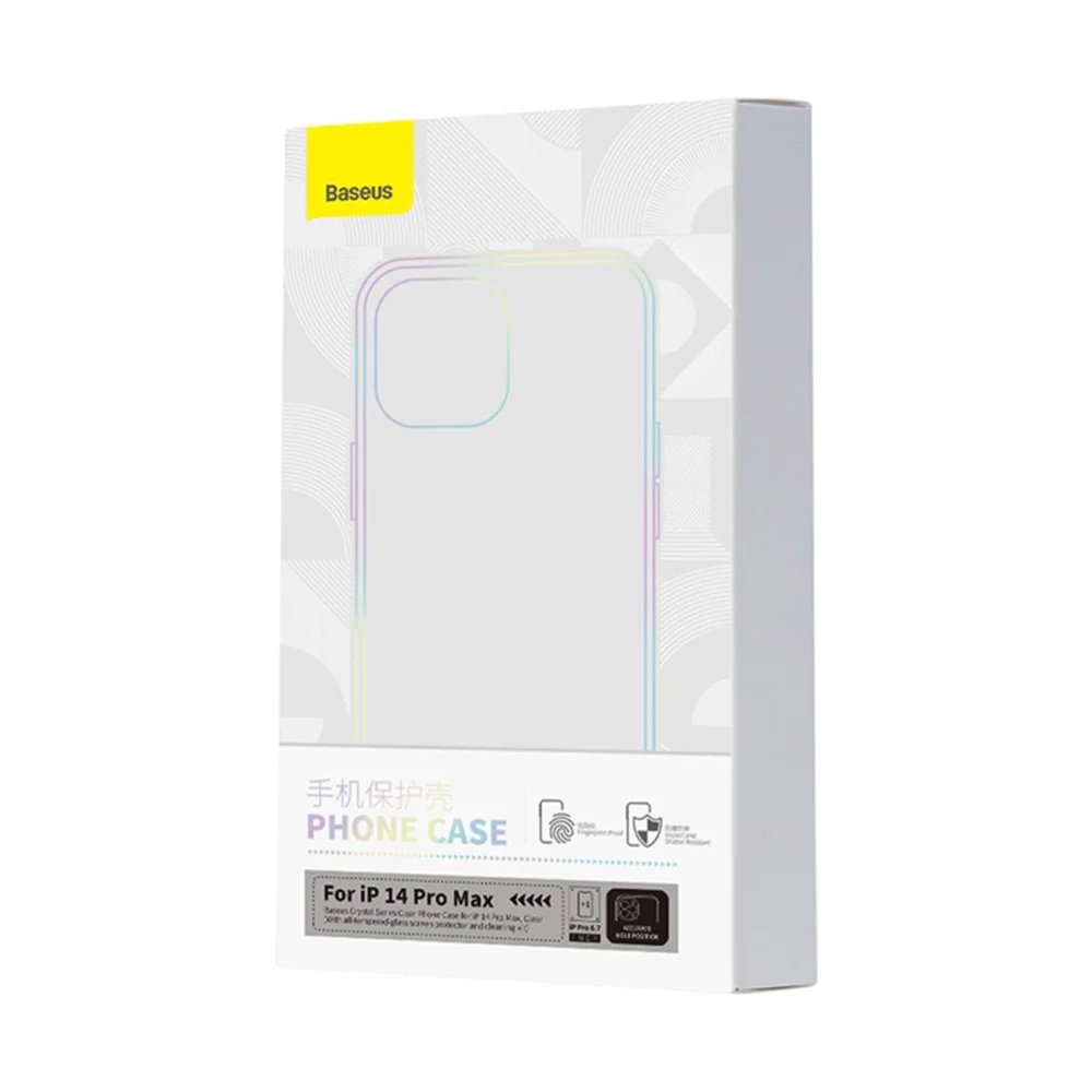 Baseus Crystal Case for iPhone 14 Pro Max thin cover + transparent glasseng