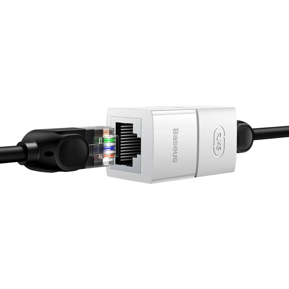 Network coupler Ethernet RJ-45 cable connector Baseus AirJoy Series 10 pcs - whiteeng
