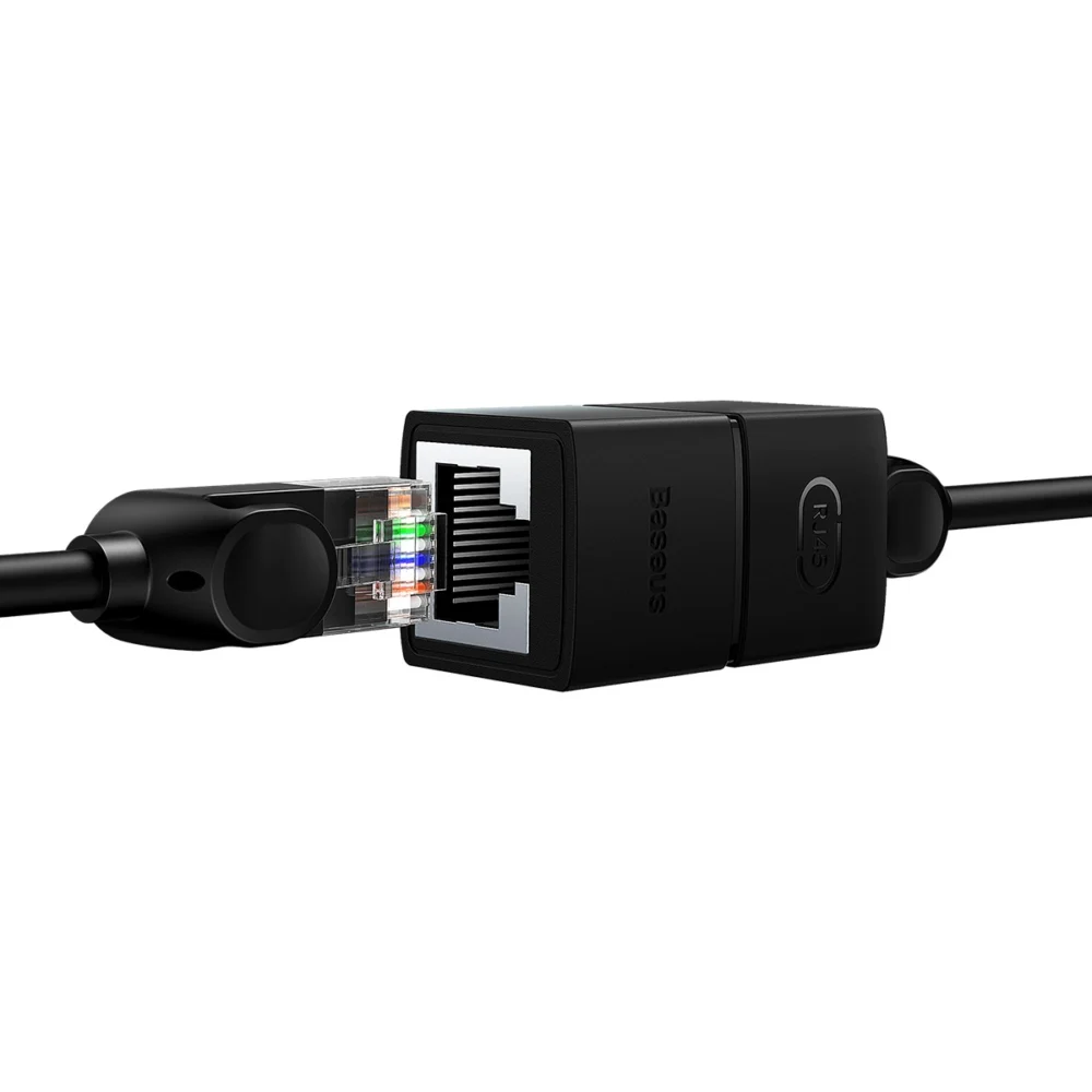 Network connector Baseus AirJoy Series RJ-45 Ethernet cable connector 1 pcs - blackeng