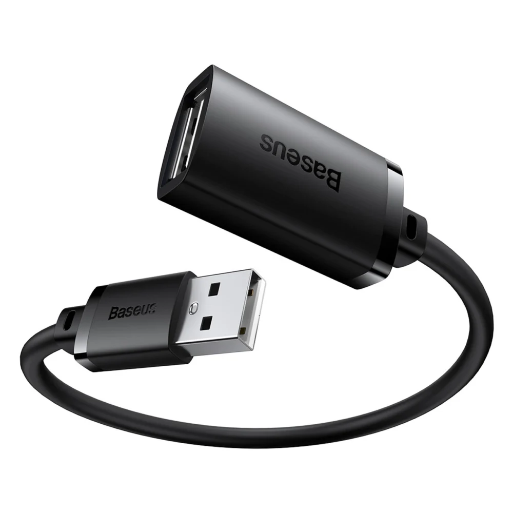 Extension cable USB 2.0 0.5m Baseus AirJoy Series - blackeng