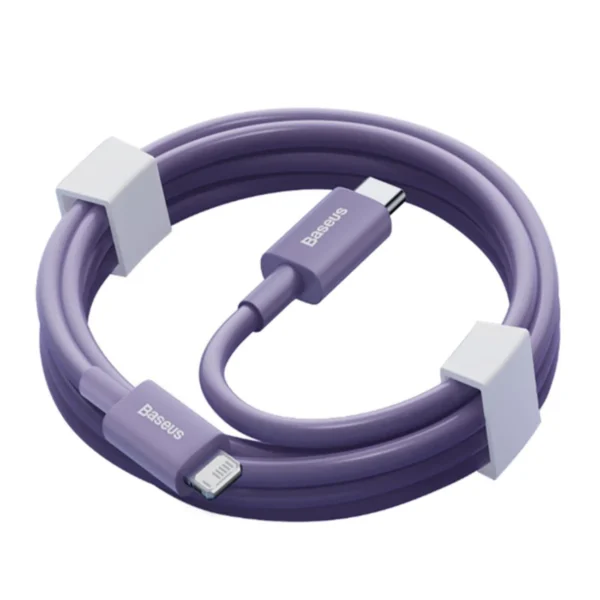 USB-C fast charging / data transfer cable - Lightning PD 20W 1m Baseus Superior Series - purpleeng