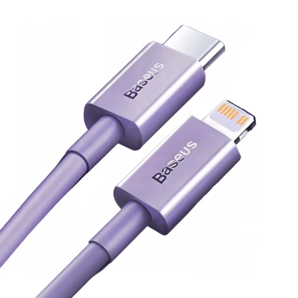 USB-C fast charging / data transfer cable - Lightning PD 20W 1m Baseus Superior Series - purpleeng