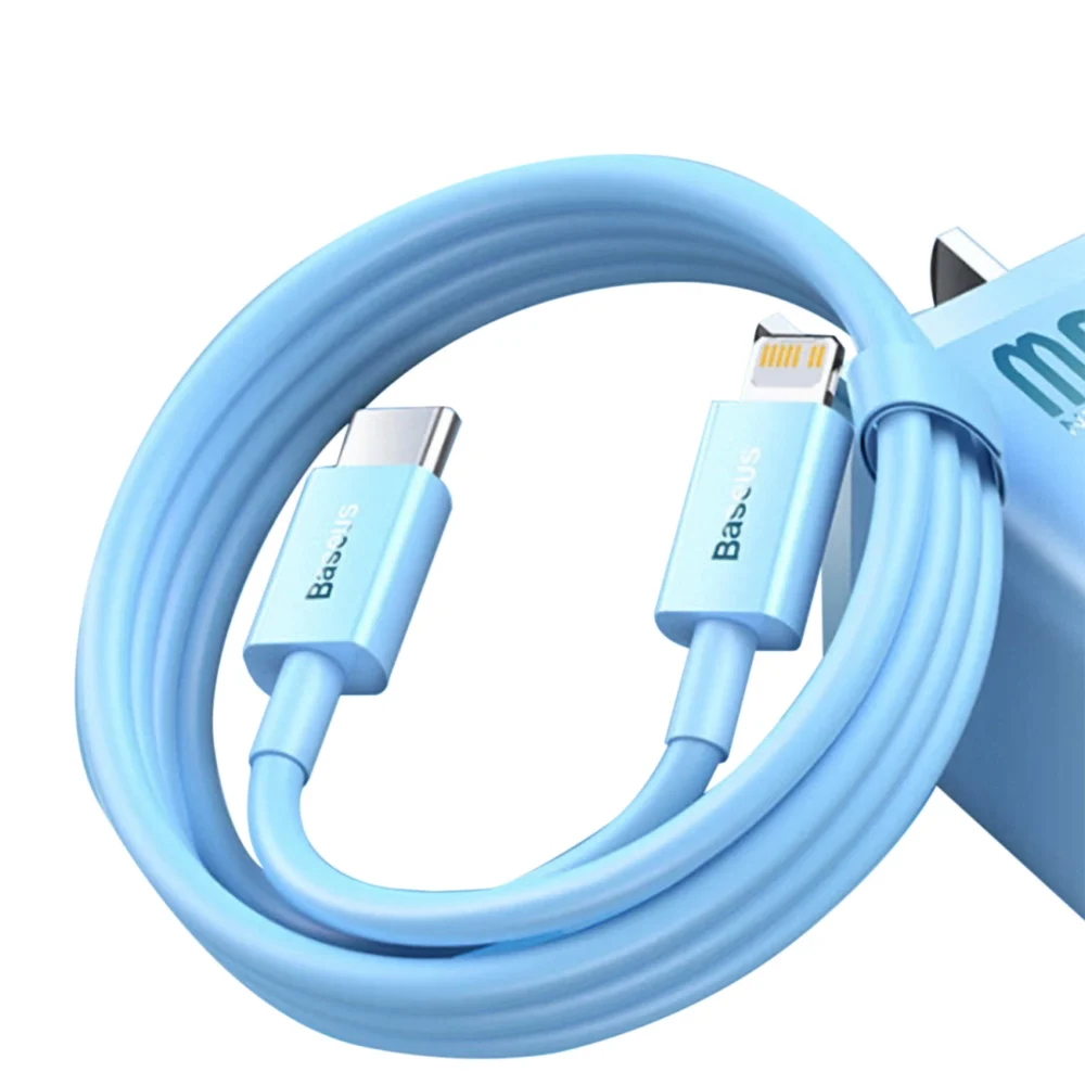 Baseus CAYS001903 Lightning - USB-C PD cable 20W 480Mb/s 1m - blueeng