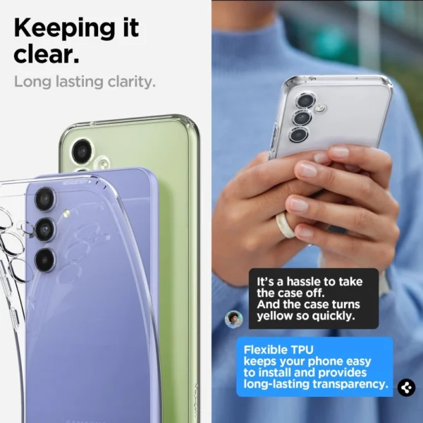 Spigen Liquid Crystal Case for Samsung Galaxy A54 5G - Transparenteng