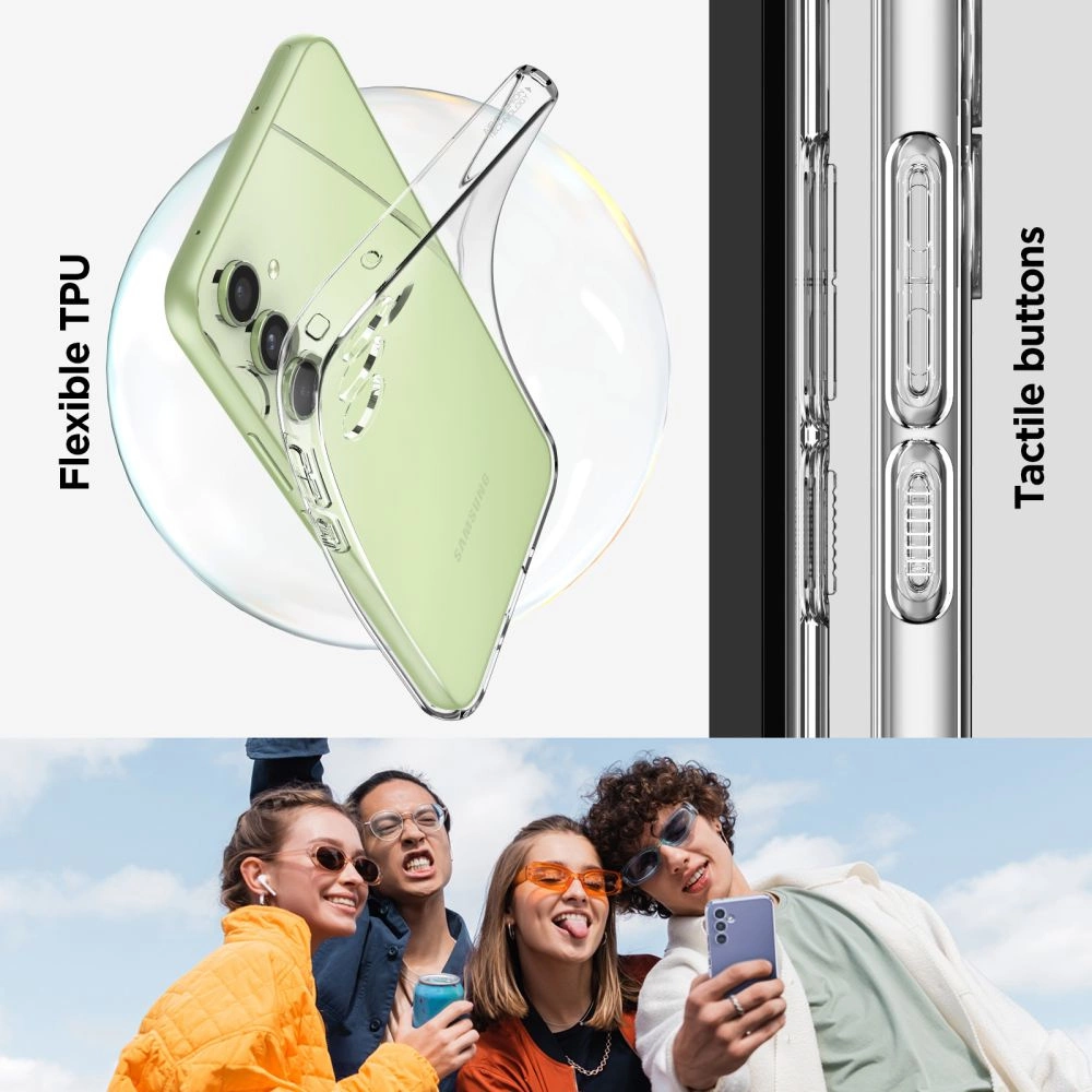 Spigen Liquid Crystal Case for Samsung Galaxy A54 5G - Transparenteng