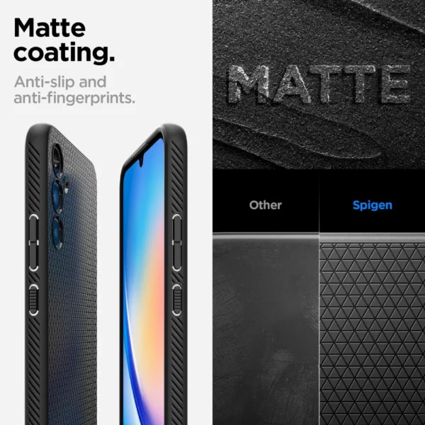 Spigen Liquid Air Case for Samsung Galaxy A34 5G - Matte Blackeng
