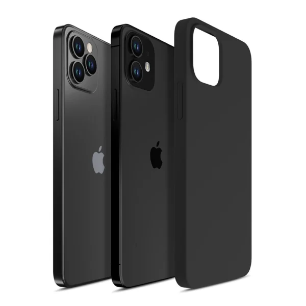 3mk Silicone Case for iPhone 12 / iPhone 12 Pro - blackeng