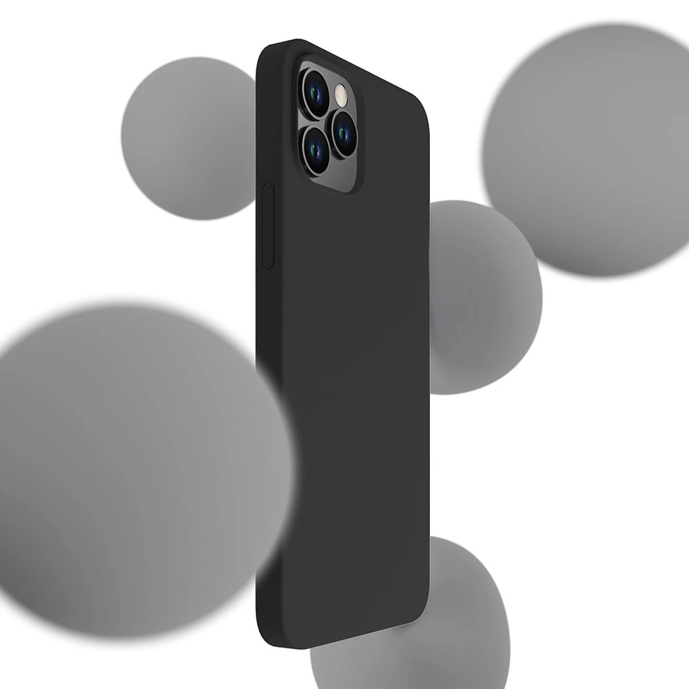 3mk Silicone Case for iPhone 12 Pro Max - blackeng