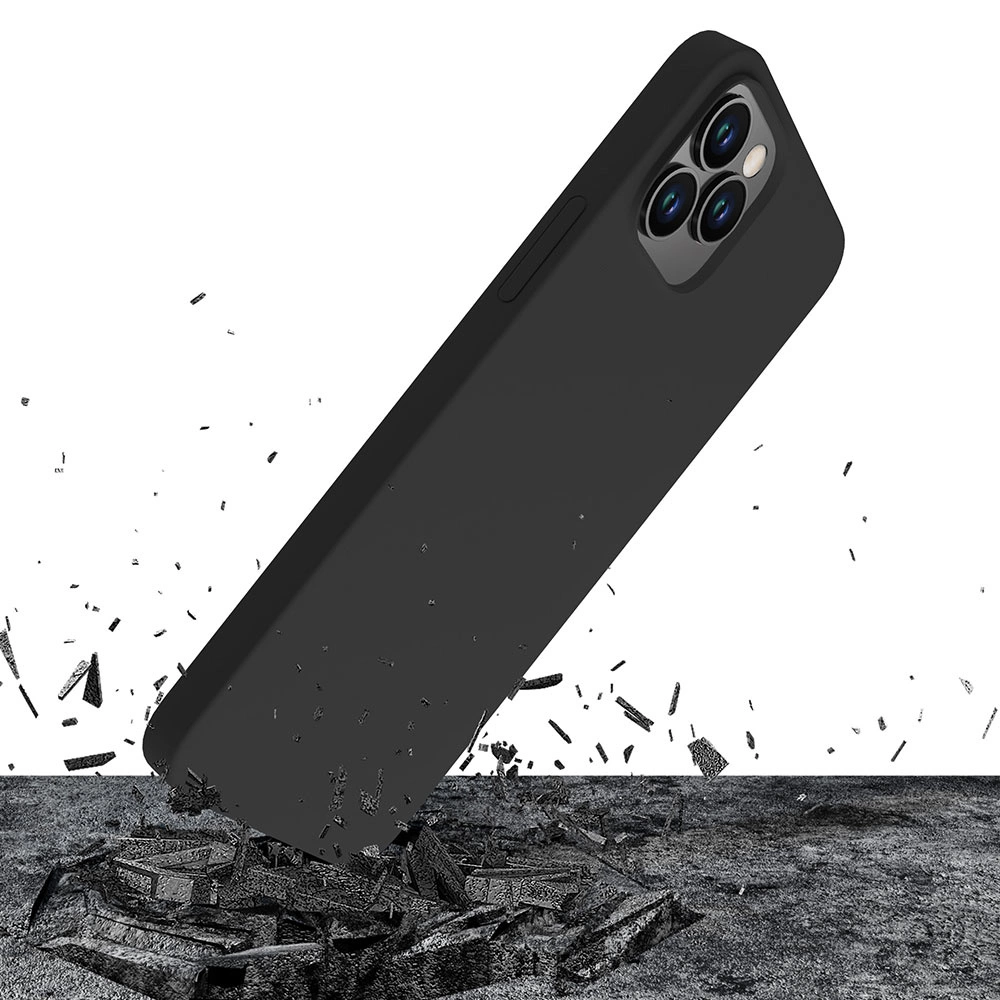 3mk Silicone Case for iPhone 12 Pro Max - blackeng
