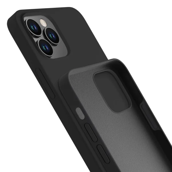 3mk Silicone Case for iPhone 12 Pro Max - blackeng