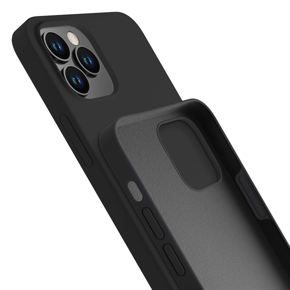 3mk Silicone Case for iPhone 12 Pro Max - blackeng