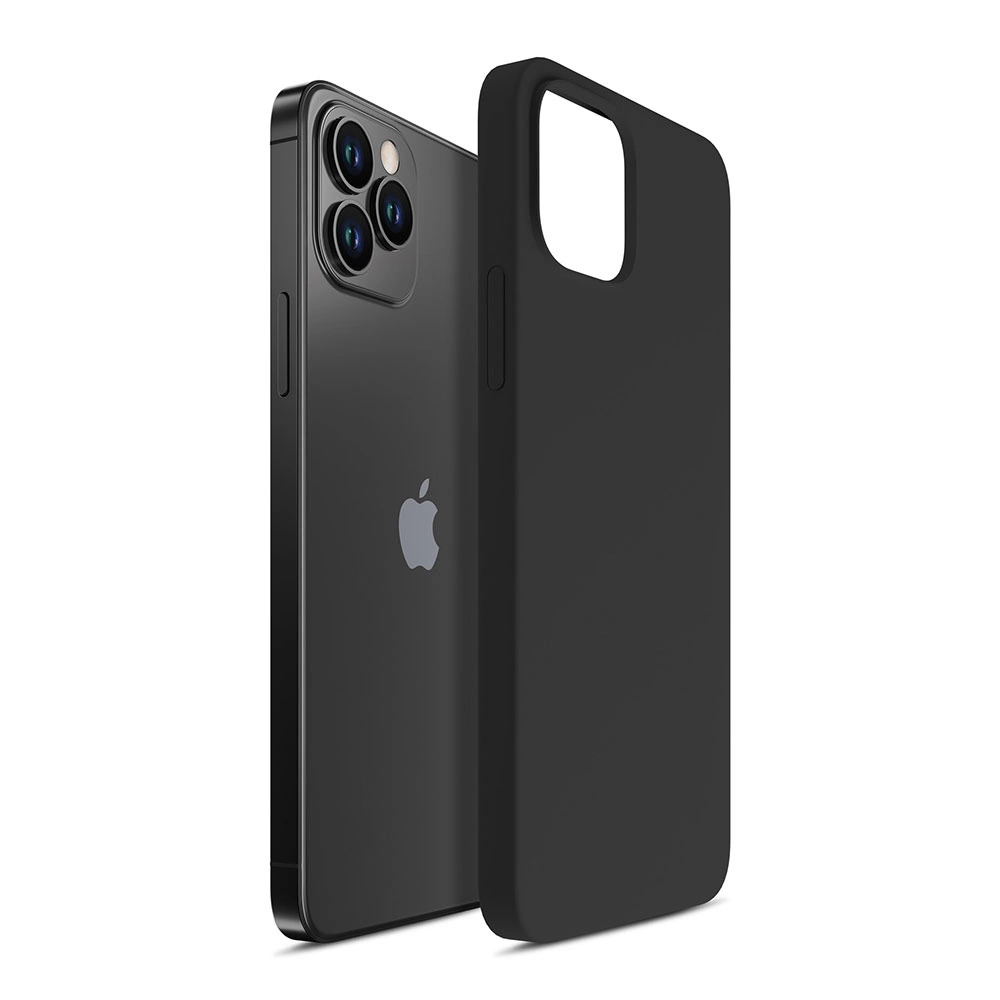 3mk Silicone Case for iPhone 12 Pro Max - blackeng