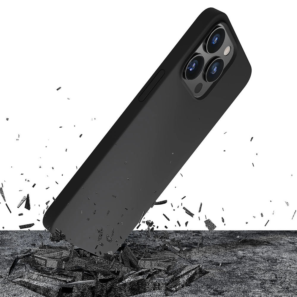 iPhone 13 Pro 3mk Silicone Case Series - Blackeng