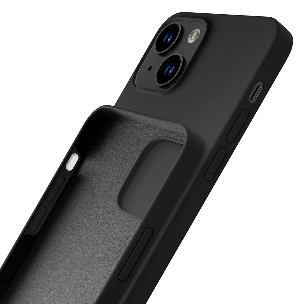 iPhone 14 case from the 3mk Silicone Case series - blackeng