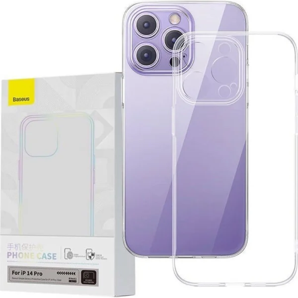 Baseus Simple 2 Case case for iPhone 14 Pro thin cover transparenteng