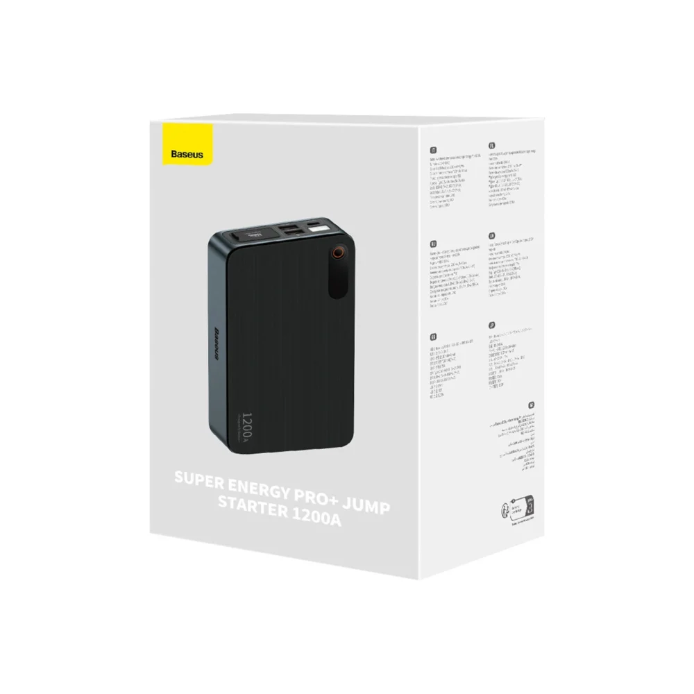 Jump Starter Power Bank for Car 1200A Baseus Super Energy Pro+ - Blackeng
