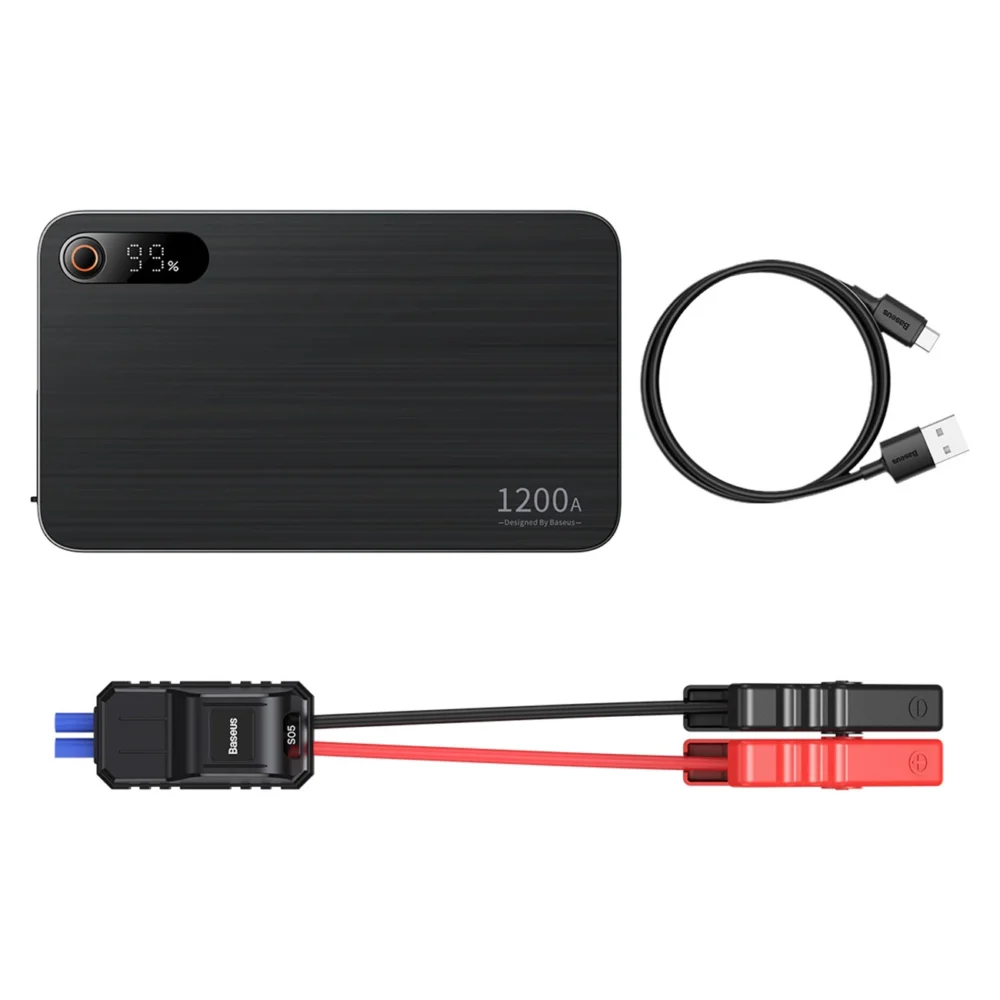 Jump Starter Power Bank for Car 1200A Baseus Super Energy Pro+ - Blackeng