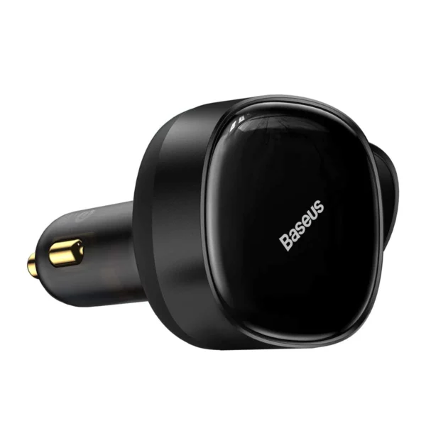 Car charger 2in1 33W 2x USB C (male) Baseus Enjoyment - blackeng