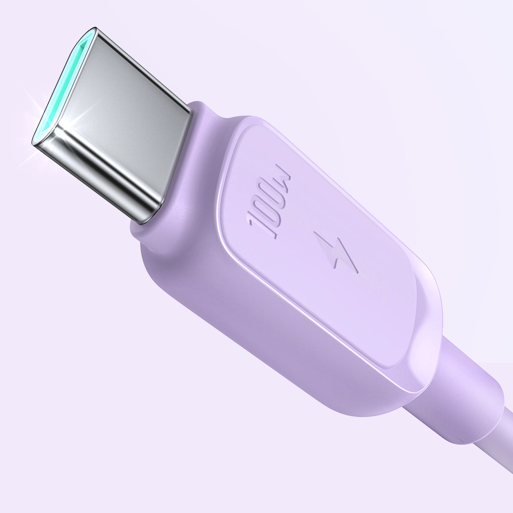 Joyroom Multi-Color Series A14 USB-C / USB-C 100W Cable 1.2m - Purpleeng