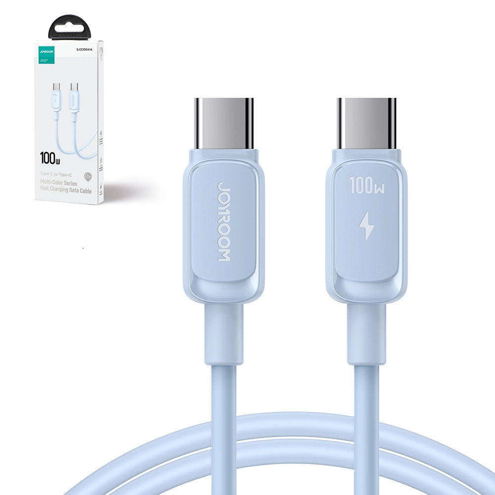 Joyroom Multi-Color Series A14 USB-C / USB-C Cable 100W 1.2 m - Blueeng