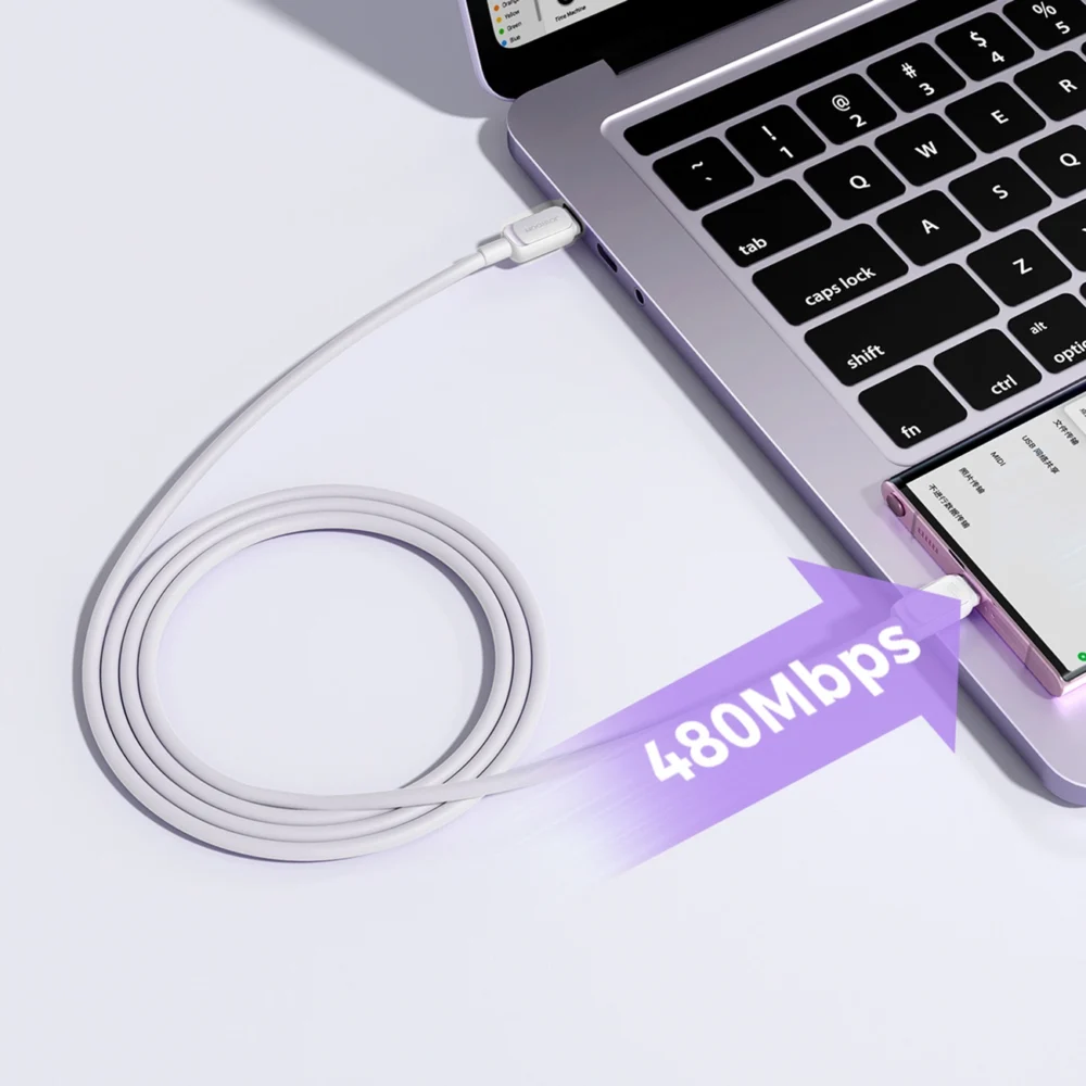 Joyroom Multi-Color Series A14 USB-C / USB-C 100W Cable 1.2m - Whiteeng