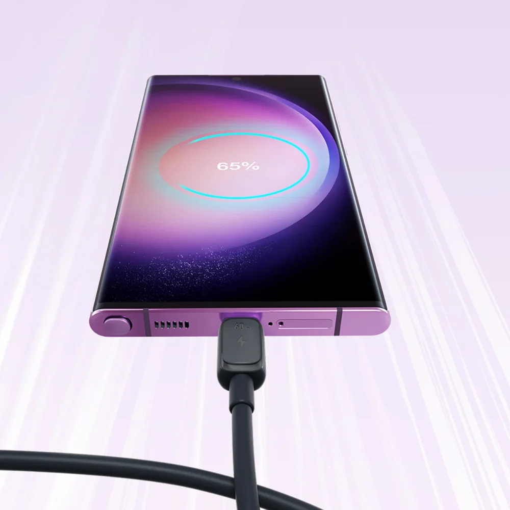 Joyroom Multi-Color Series A14 USB-C / USB-C 60W Cable 1.2m - Blackeng