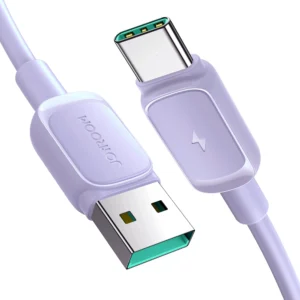 Joyroom Multi-Color Series A14 USB-A / USB-C 3A Cable 1.2m - Purpleeng