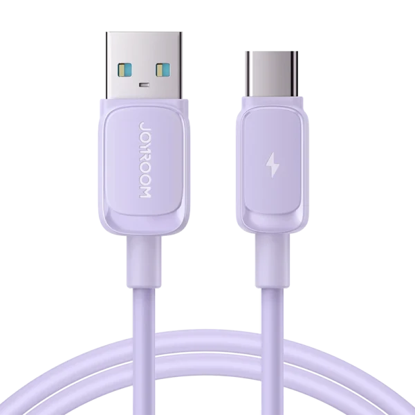 Joyroom Multi-Color Series A14 USB-A / USB-C 3A Cable 1.2m - Purpleeng