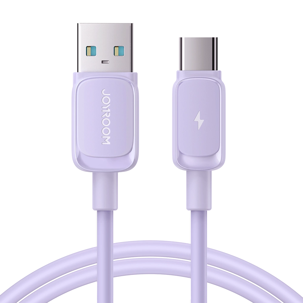 Joyroom Multi-Color Series A14 USB-A / USB-C 3A Cable 1.2m - Purpleeng