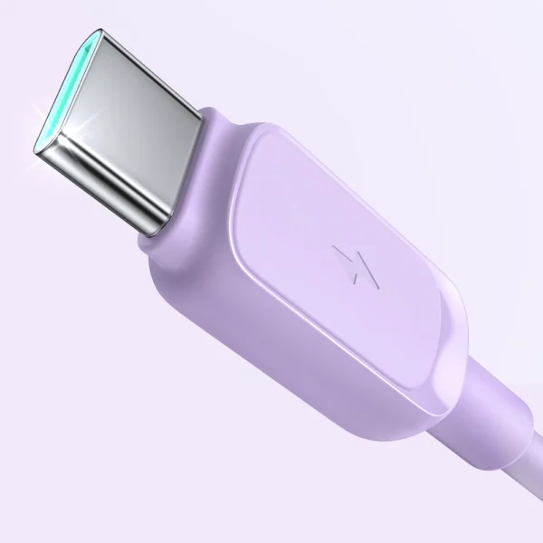 Joyroom Multi-Color Series A14 USB-A / USB-C 3A Cable 1.2m - Purpleeng