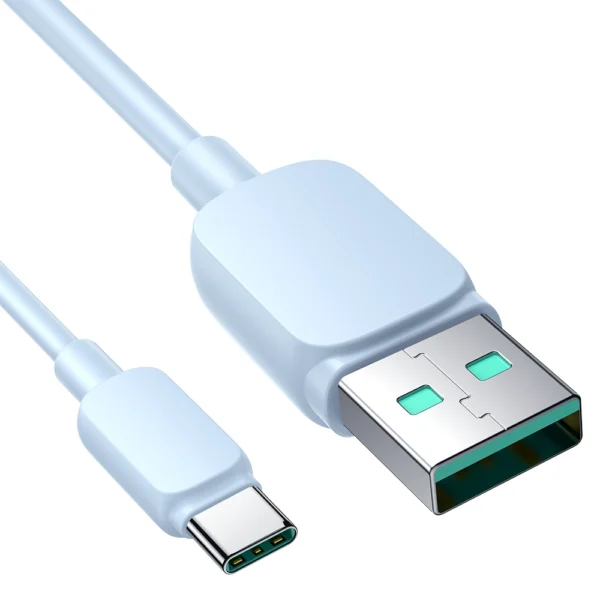 Joyroom Multi-Color Series A14 USB-A / USB-C 3A Cable 1.2 m - Blueeng