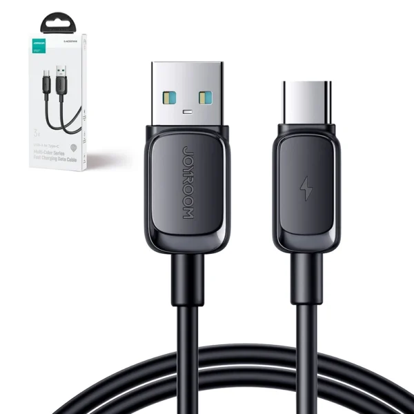 Joyroom Multi-Color Series A14 USB-A / USB-C 3A Cable 1.2 m - Blackeng