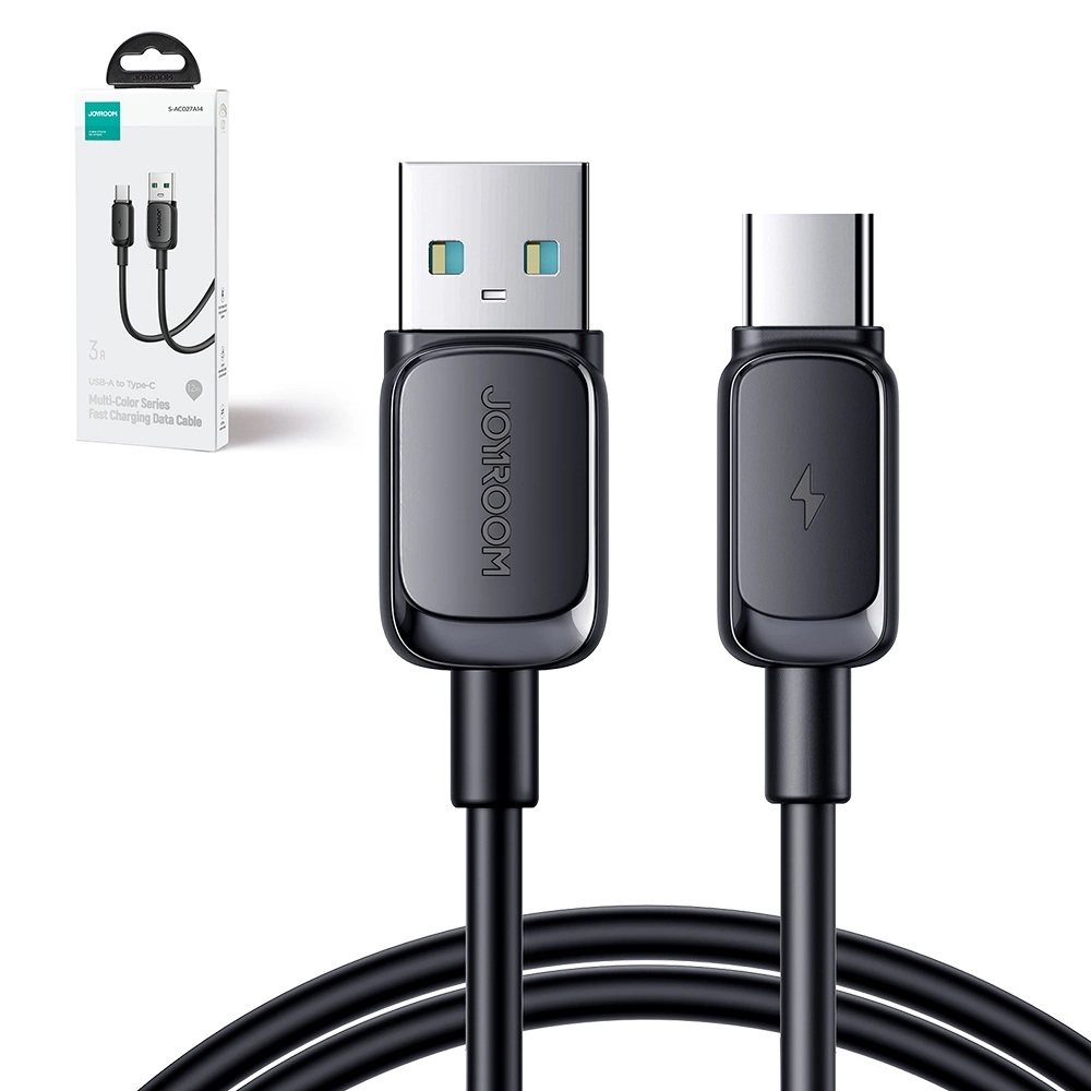 Joyroom Multi-Color Series A14 USB-A / USB-C 3A Cable 1.2 m - Blackeng