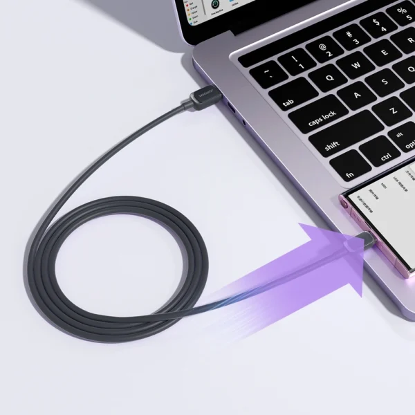Joyroom Multi-Color Series A14 USB-A / USB-C 3A Cable 1.2 m - Blackeng
