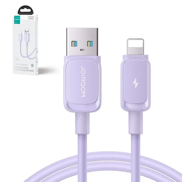 Joyroom Multi-Color Series A14 Lightning / USB-A 2.4A 1.2 m cable - purpleeng
