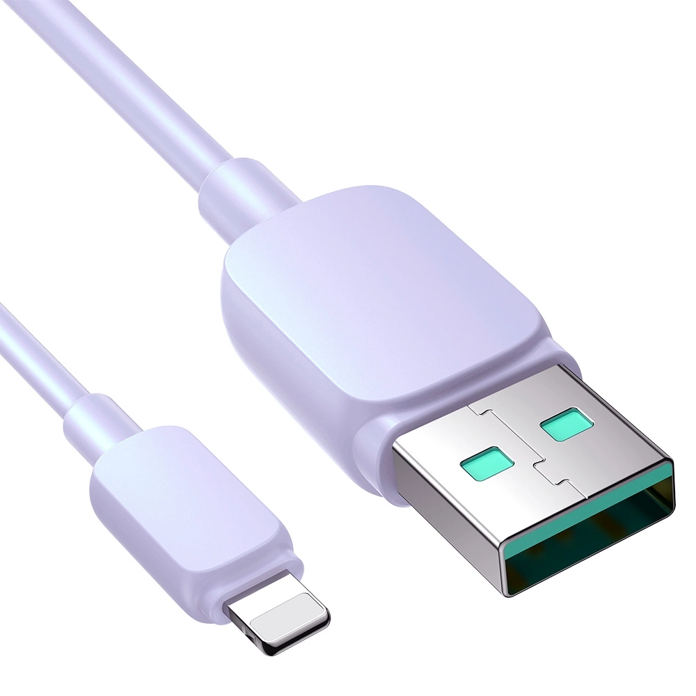 Joyroom Multi-Color Series A14 Lightning / USB-A 2.4A 1.2 m cable - purpleeng
