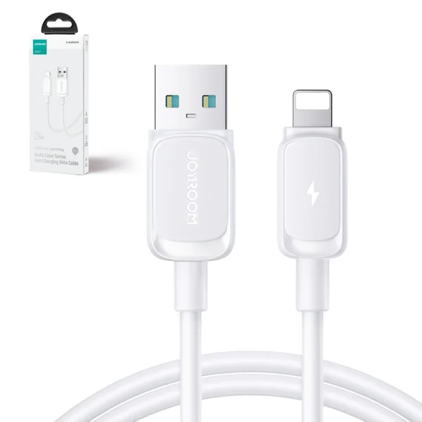 Joyroom Multi-Color Series A14 Lightning / USB-A 2.4A 1.2 m cable - whiteeng