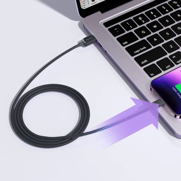 Joyroom Multi-Color Series A14 Lightning /USB-A 2.4A 1.2 m Cable - Blackeng